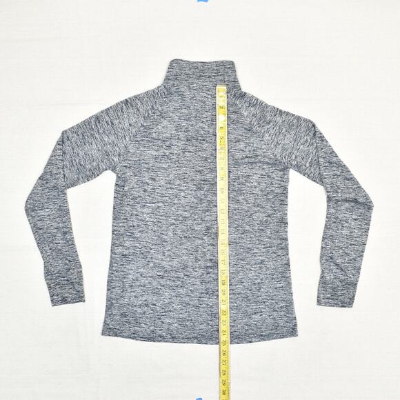 Under Armour Women's 1/4 Zip Pullover Sweatshirt Polyester Gray S Loose Heatgear - Picture 5 of 8